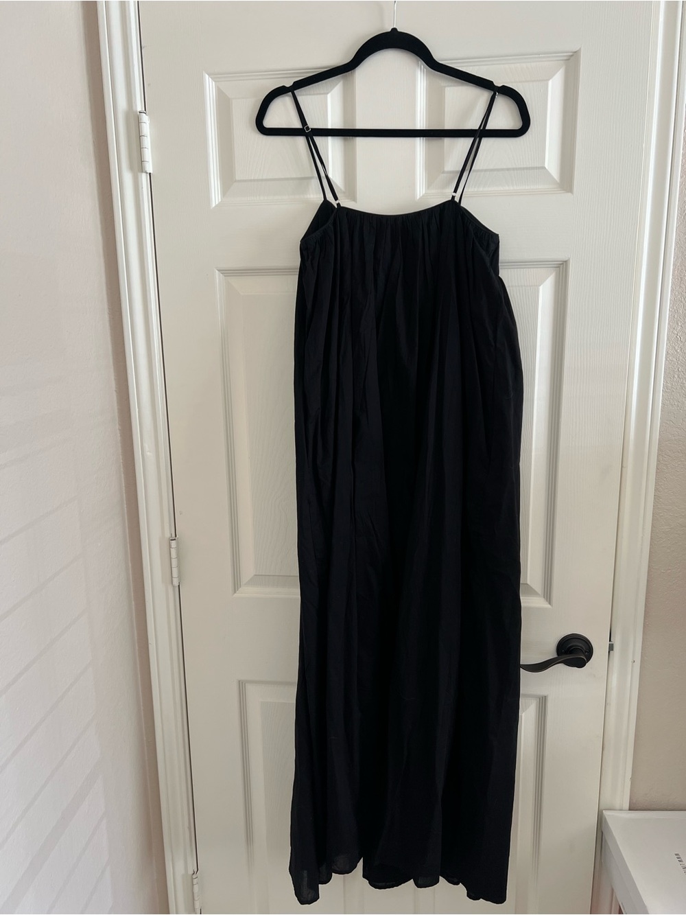 Tularosa Black Spaghetti-Strap Maxi Dress